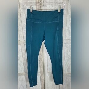 Athleta Women's Mesh Contender  Zipper Pocket Leggings Size XSP Teal